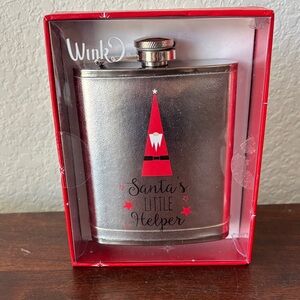 Wink Santa’s Little Helper 7 oz hip flask
